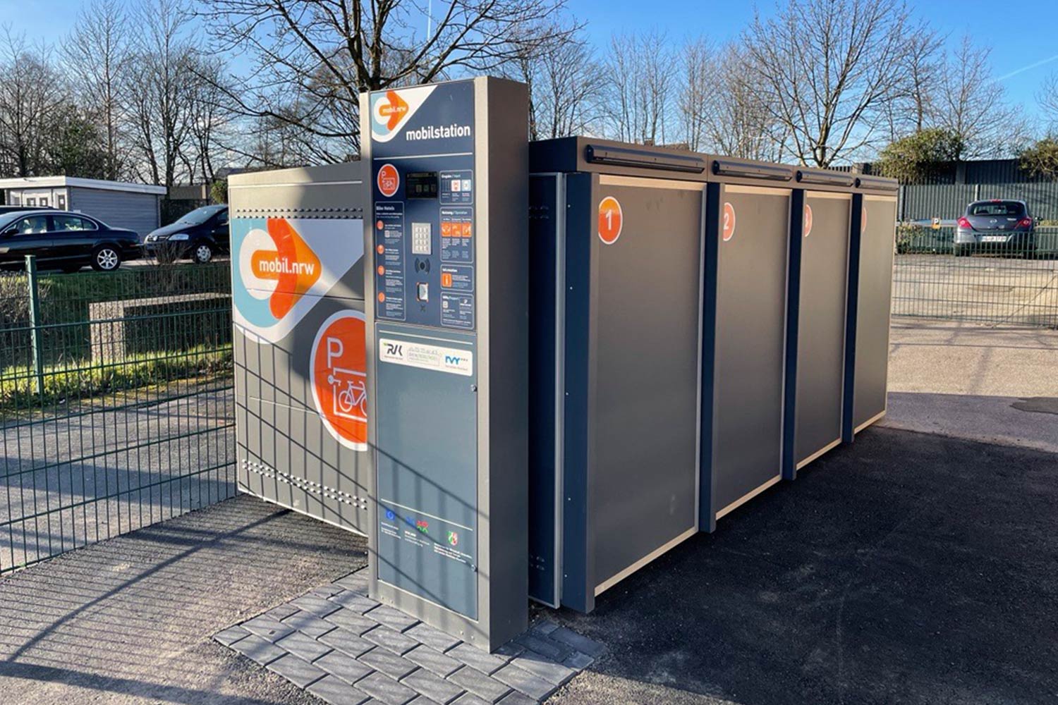 Radboxen an der Mobilstation Wermelskirchen.